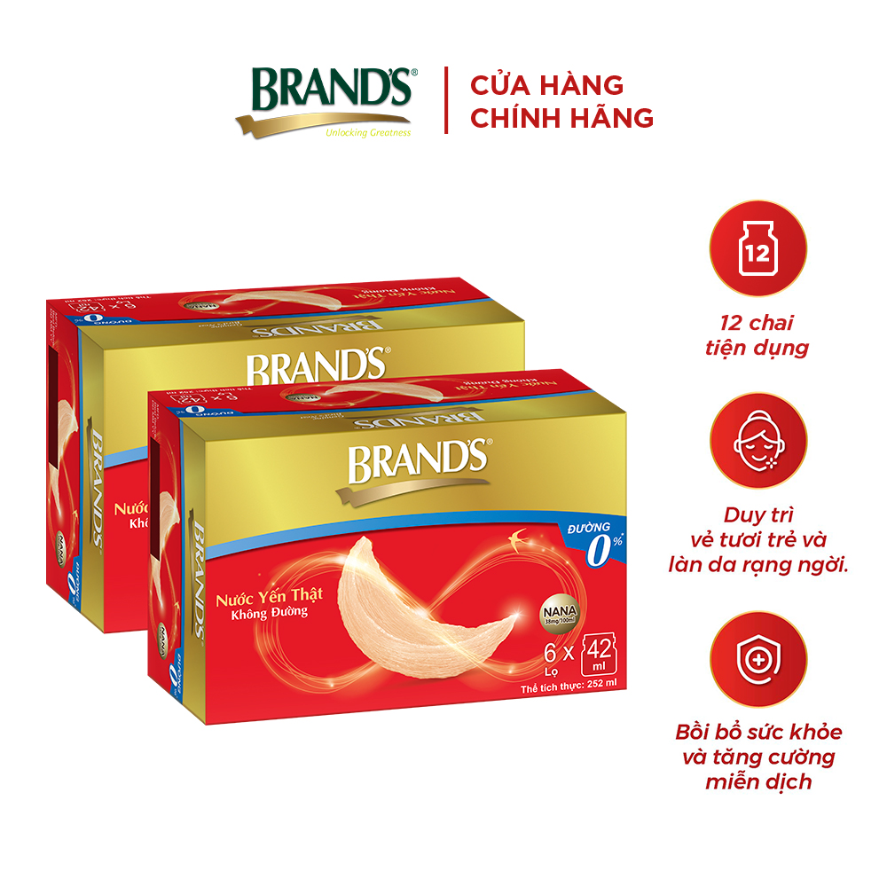 [2-Hour Delivery] Combo of 2 Brand's Real Bird's Nest Drink Without Sugar