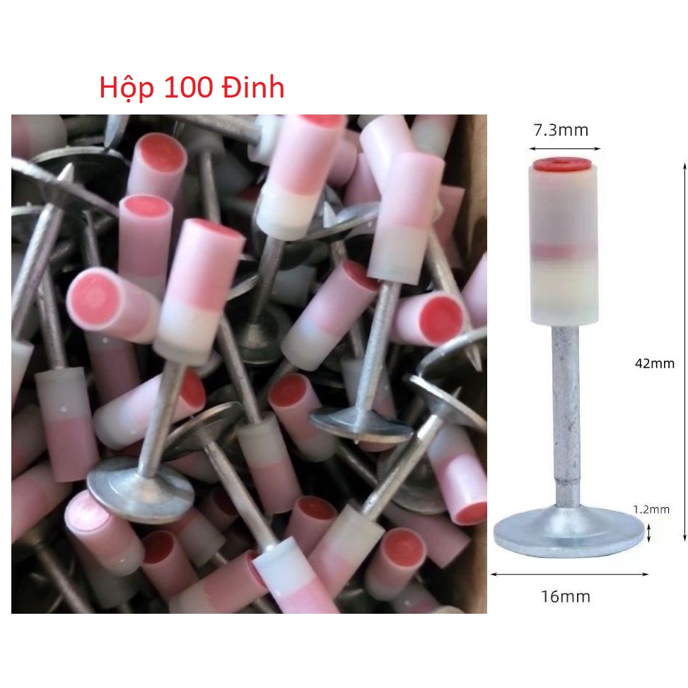 Đinh hạt nổ, hộp 100 đinh.