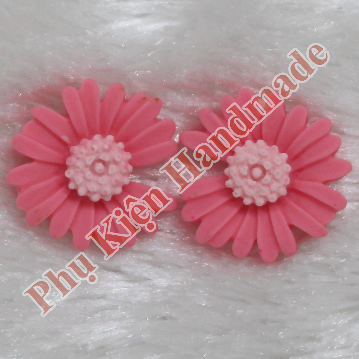 Hoa cúc nhựa 2.1cm làm đồ handmade
