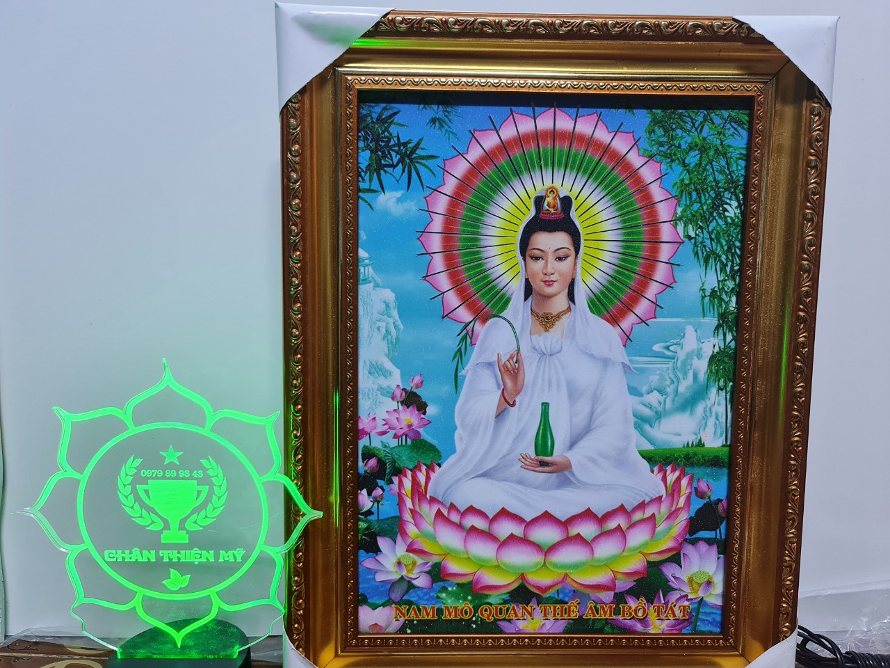 [ Tuyển sỉ ] Tranh điện Quan Âm Bồ Tát ngồi