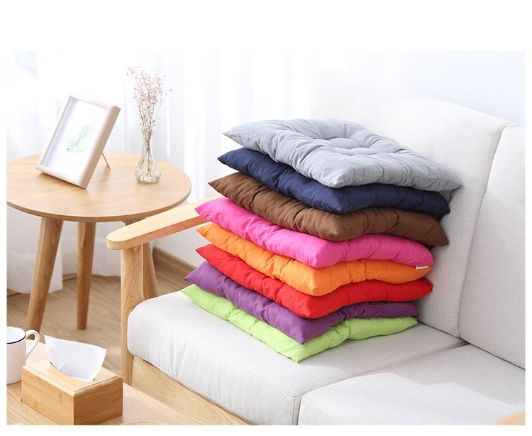 Nệm ngồi đơn sắc BUDECOR có dây cột kiểu Nhật