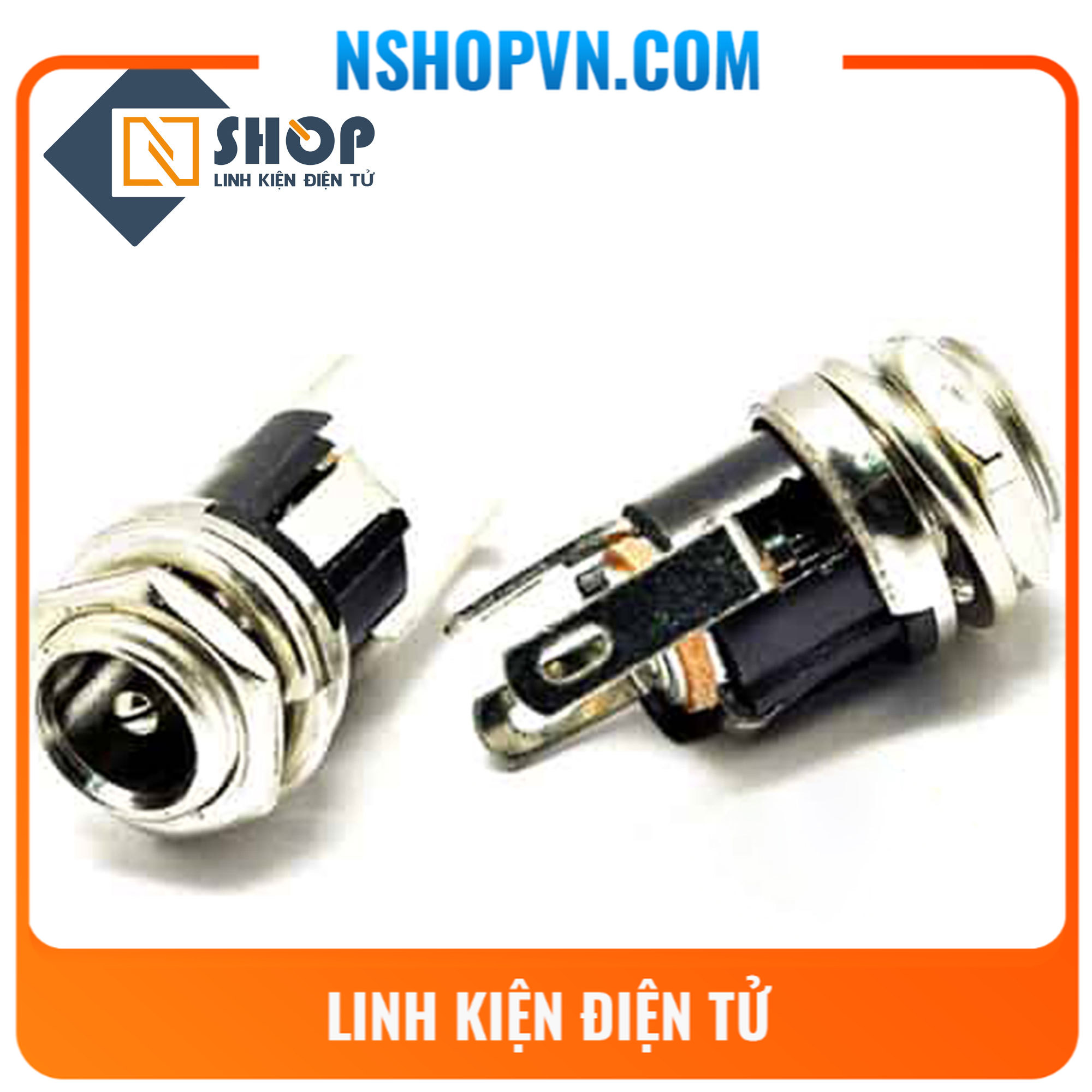 Combo 4 Jack DC cái khóa ốc ngoài