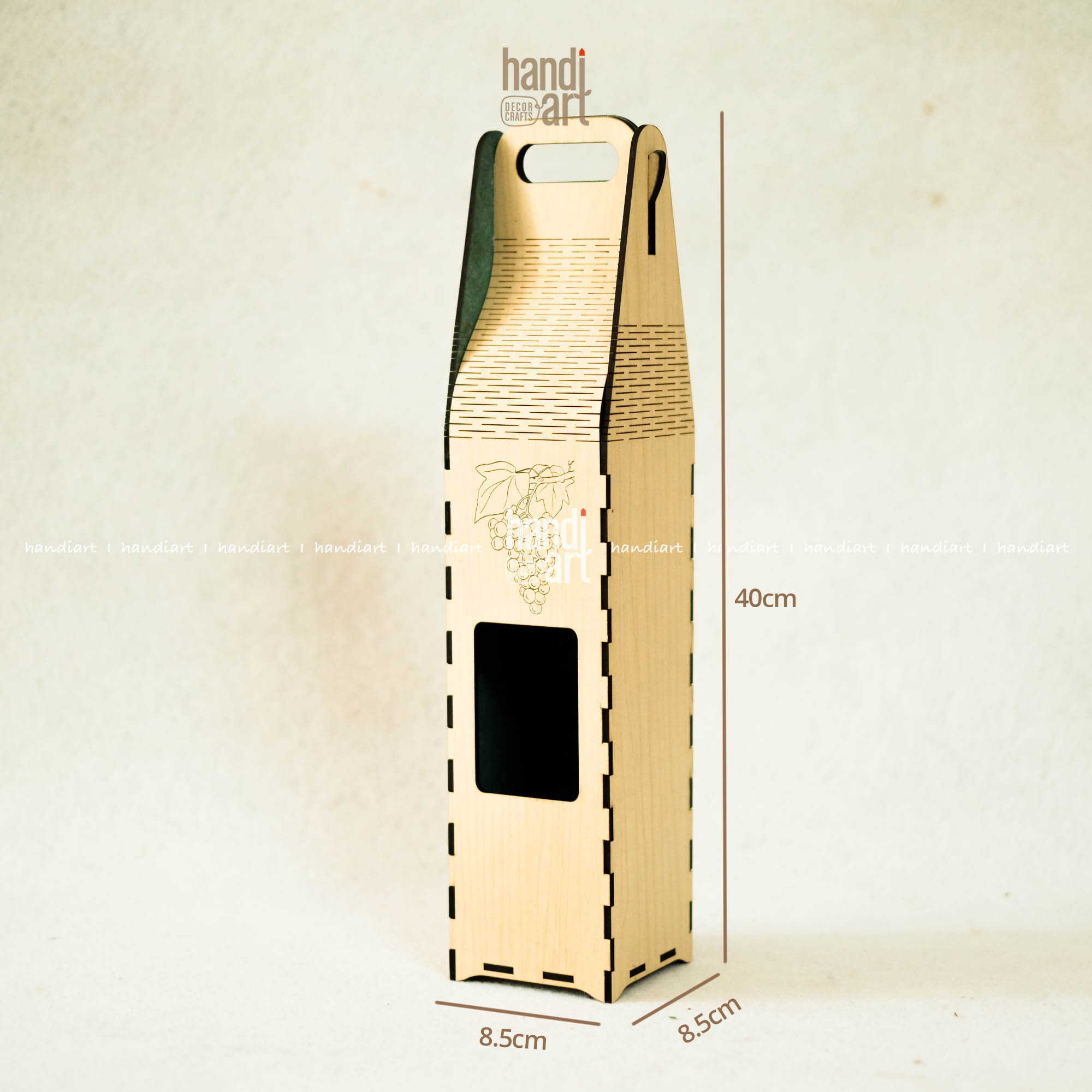 Hộp gỗ đựng chai quà tặng tết
