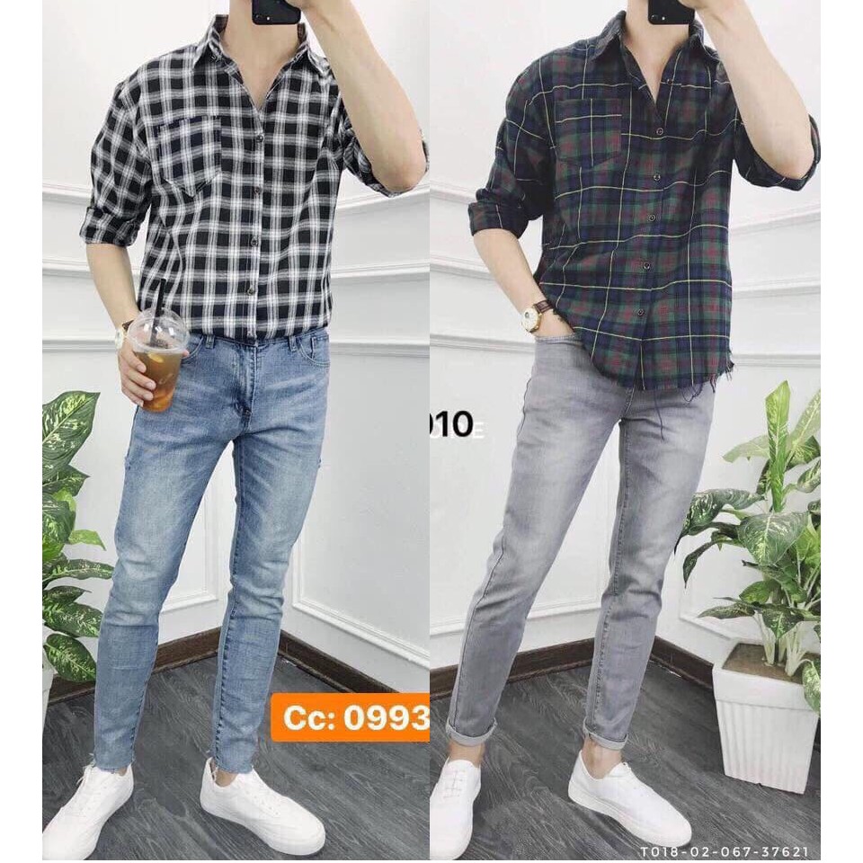 Quần nam dài jean trơn thời trang mới cực hot