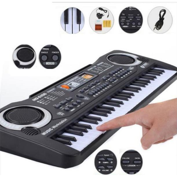 [HCM]ĐÀN PIANO CÓ MICRO CÓ THƯƠNG CHO BÉ kèm micro dây sạc loại lớn