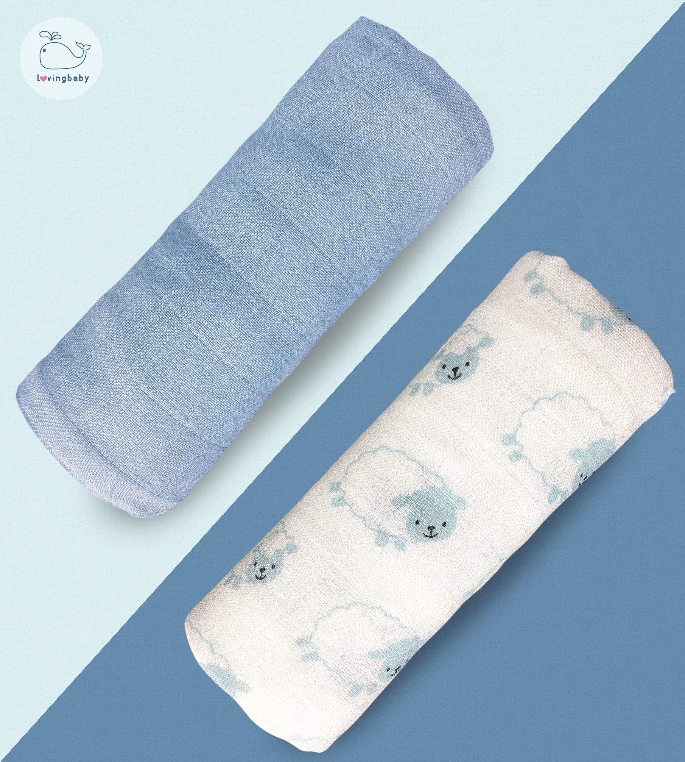 Khăn tắm sợi tre cho bé size trung - 77x77cm