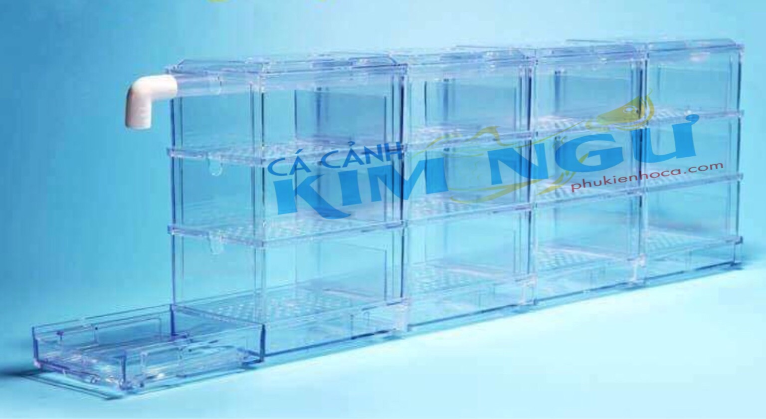 Bộ Lọc Dàn Mưa Mica Lọc Nước Hồ Cá 90cm (3tầng* 5Dãy)
