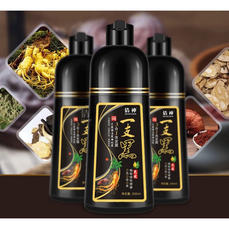 Chai dầu gội đen tóc 500ml,,,