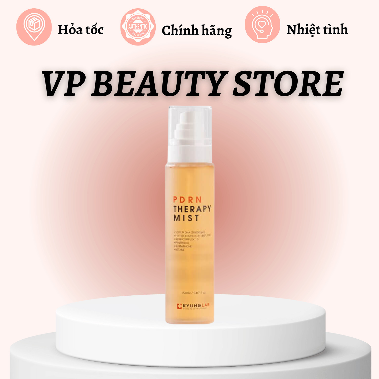 Xịt khoáng dưỡng ẩm kyunglab pdrn therapy mist - mới 2024