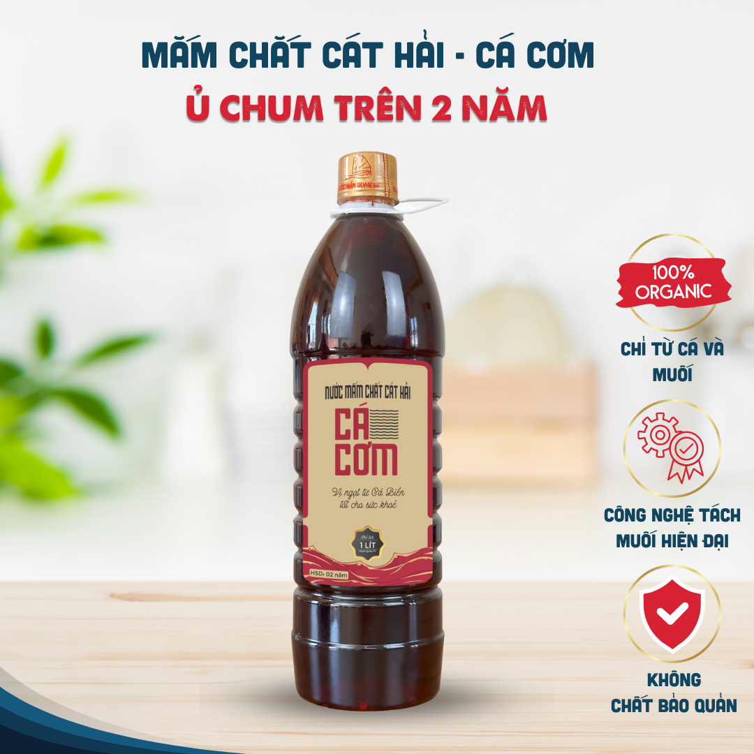 Mắm chắt cá cơm cát hải chai 1 lít, ủ chum trên 2 năm