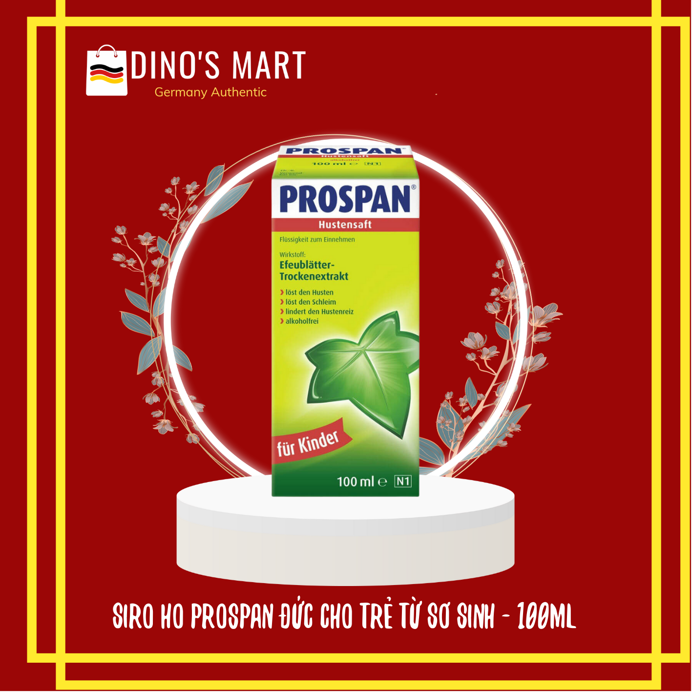 Siro Prospan Đức dạng chai, Prospan Đức gói, Tinh chất Prospan Đức