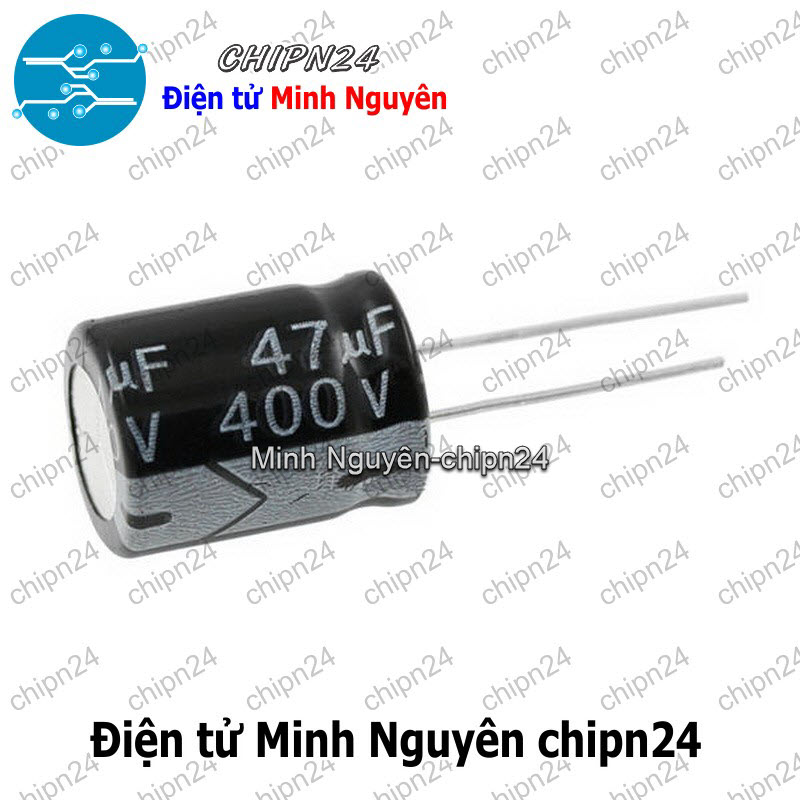 [2 con] (J15) Tụ hóa 47uF 400V Đen (16x21mm) - HH002829