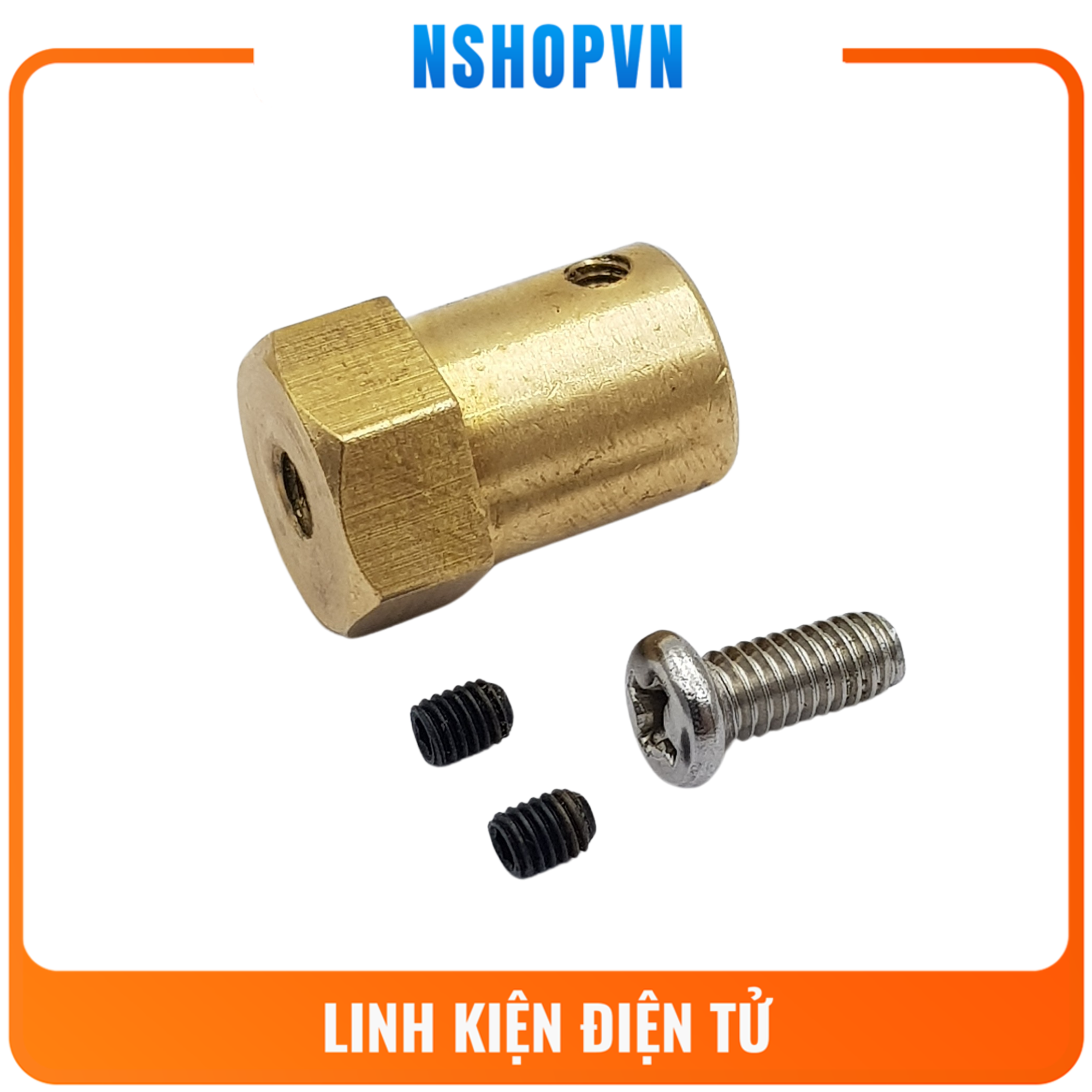Khớp nối lục giác trục 4mm (Khớp bánh xe)