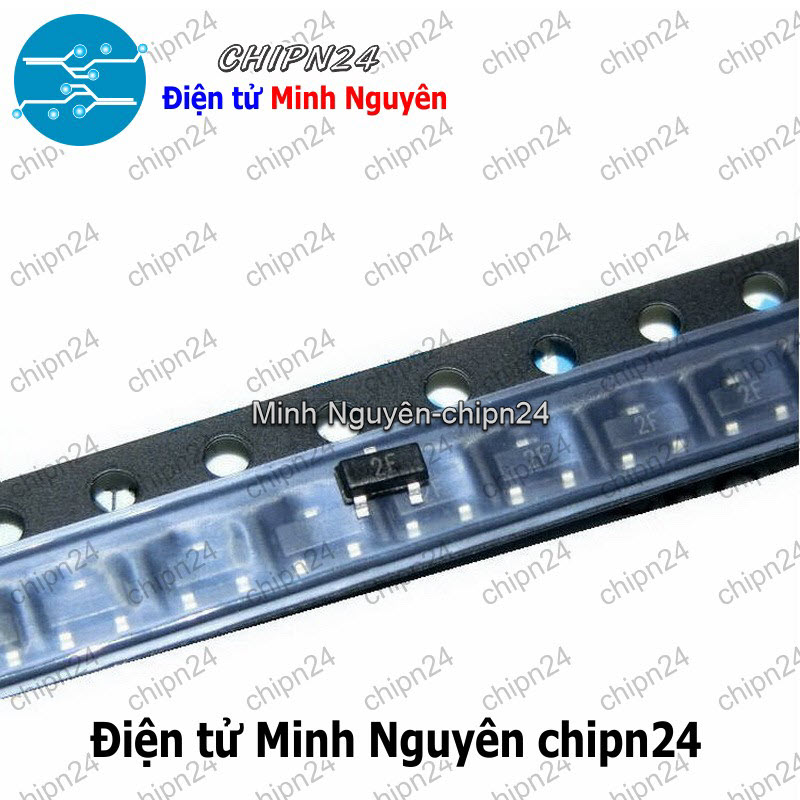 [25 con] (G3.1) Transistor Dán 2N2907 (2F) SOT-23 PNP 600mA 60V (SMD) (2N 2907) - HH005591