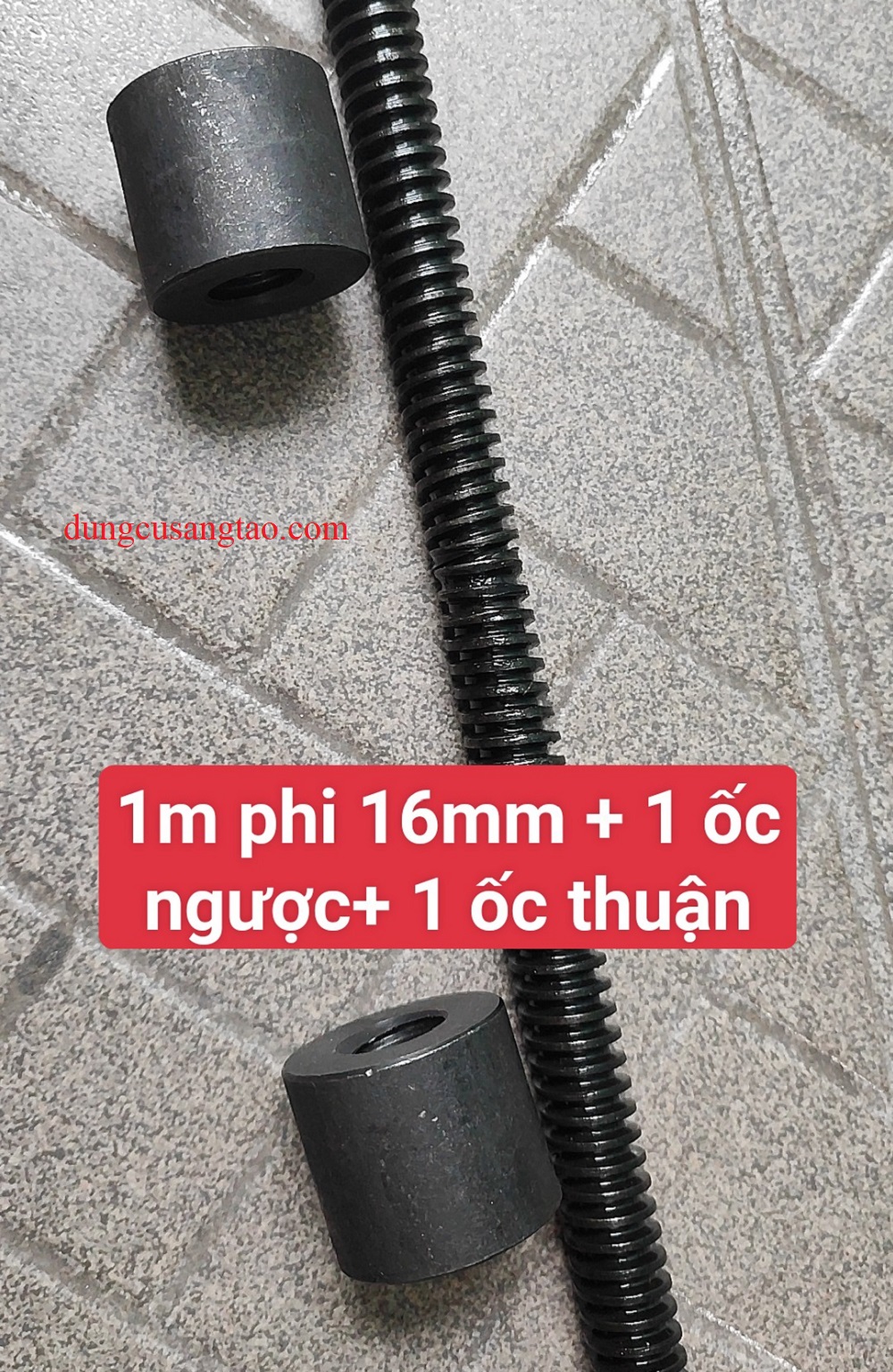 Vít me t screw thép t16 bước 4
