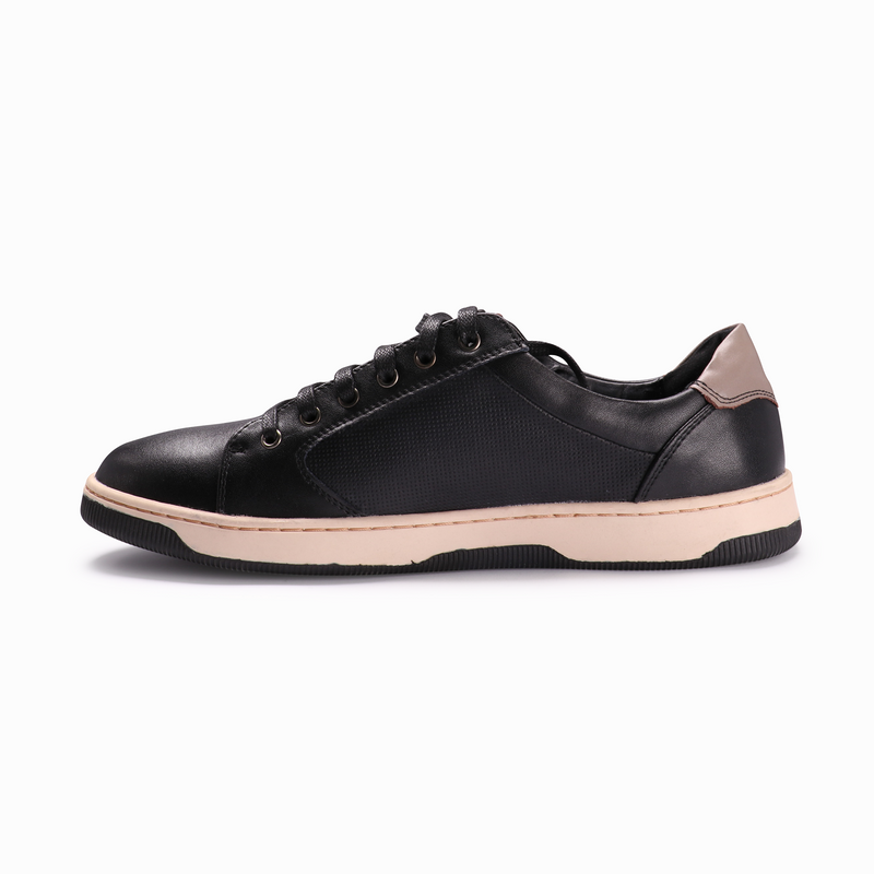 Giày Sneaker Nam Da Thật Màu Đen Bata 854-6299