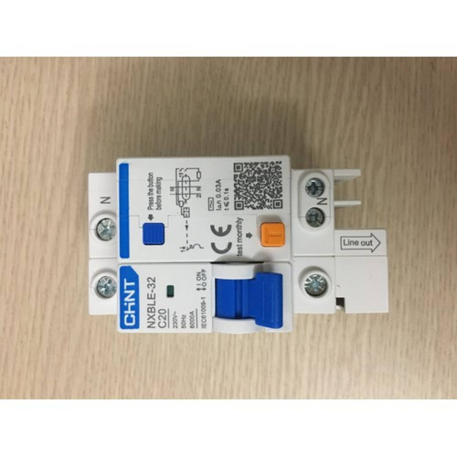 (CHINT) Aptomat chống dòng dò (RCB0) 1P+1N NXBLE [ 6A,10A,16A,20A,25A,32A ]