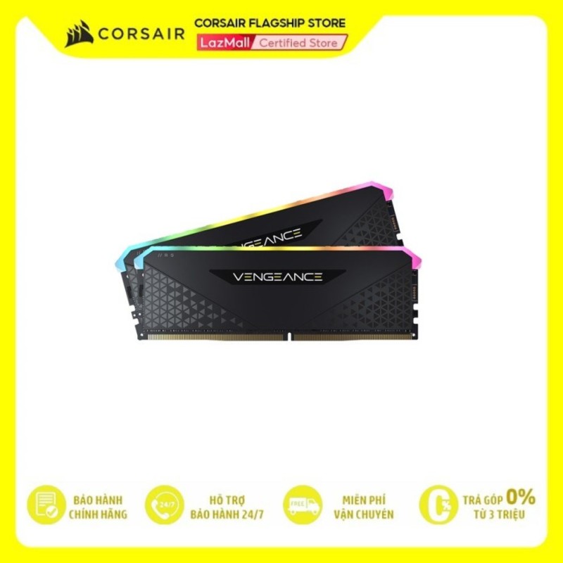 Ram PC Corsair Vengeance RS RGB CMG32GX4M2D3600C18 32GB (2x16GB) DDR4 3600MHz
