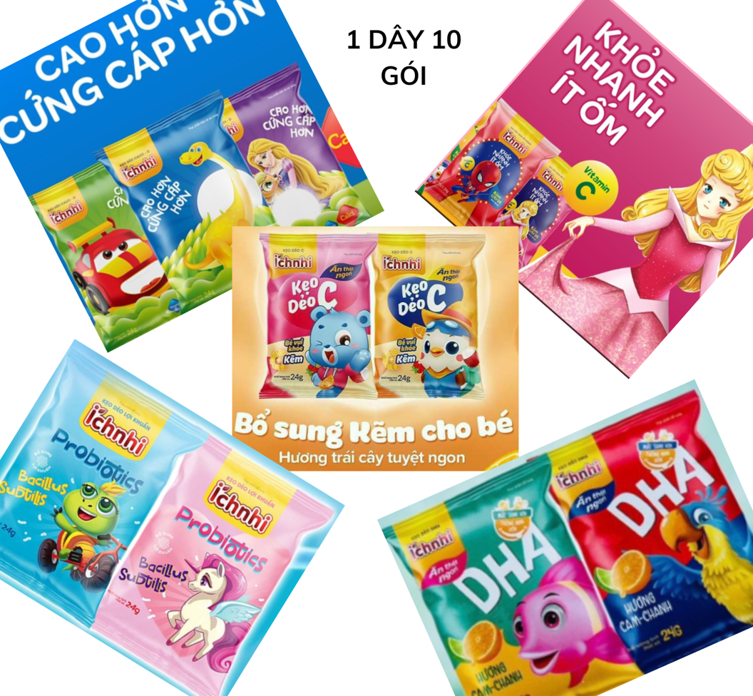 Kẹo Dẻo Ích Nhi (Dây 10 gói)