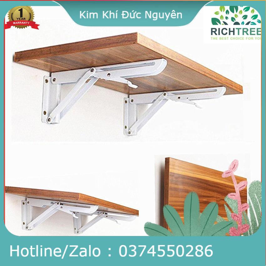 Bộ 2 Giá đỡ EKE chân bàn gấp treo tường thông minh tải trọng 60kg - RT-eke01 thép cứng sơn tĩnh điện HÀNG CAO CẤP