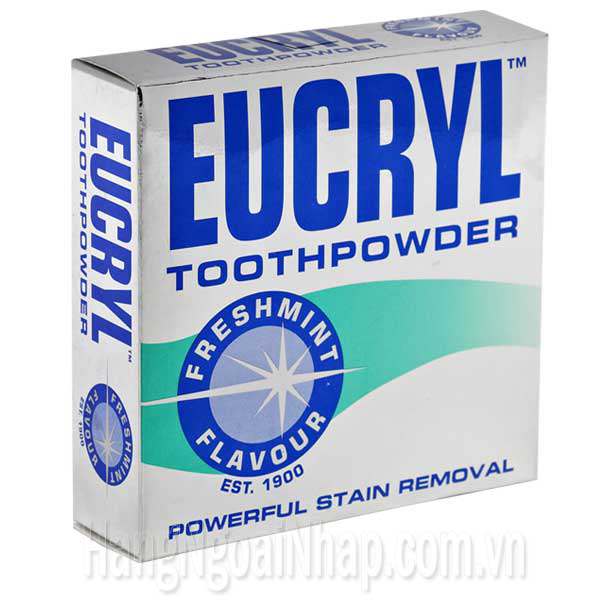 [HCM]Bột tẩy trắng răng Eucryl Tooth Powder 50g