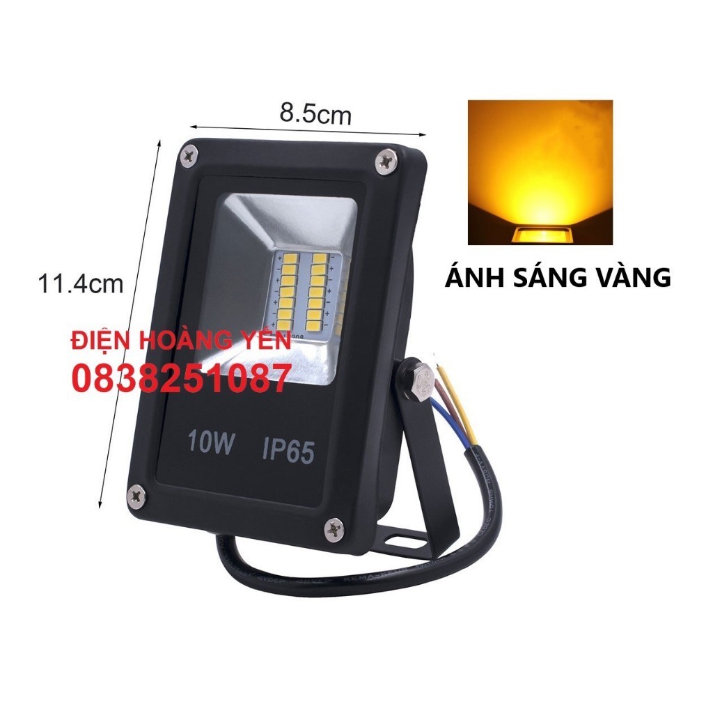 Đèn pha led 10w chiếu sáng sân vườn bảng hiệu chống nước