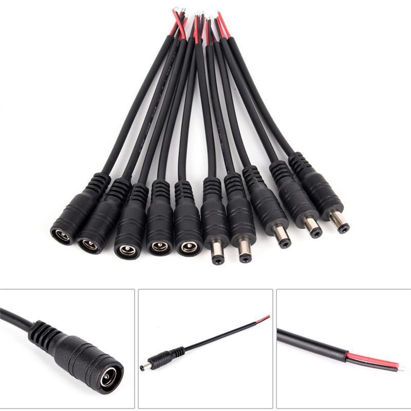 Set 5 cặp dây cáp nối nguồn dc 5.5x2.1mm