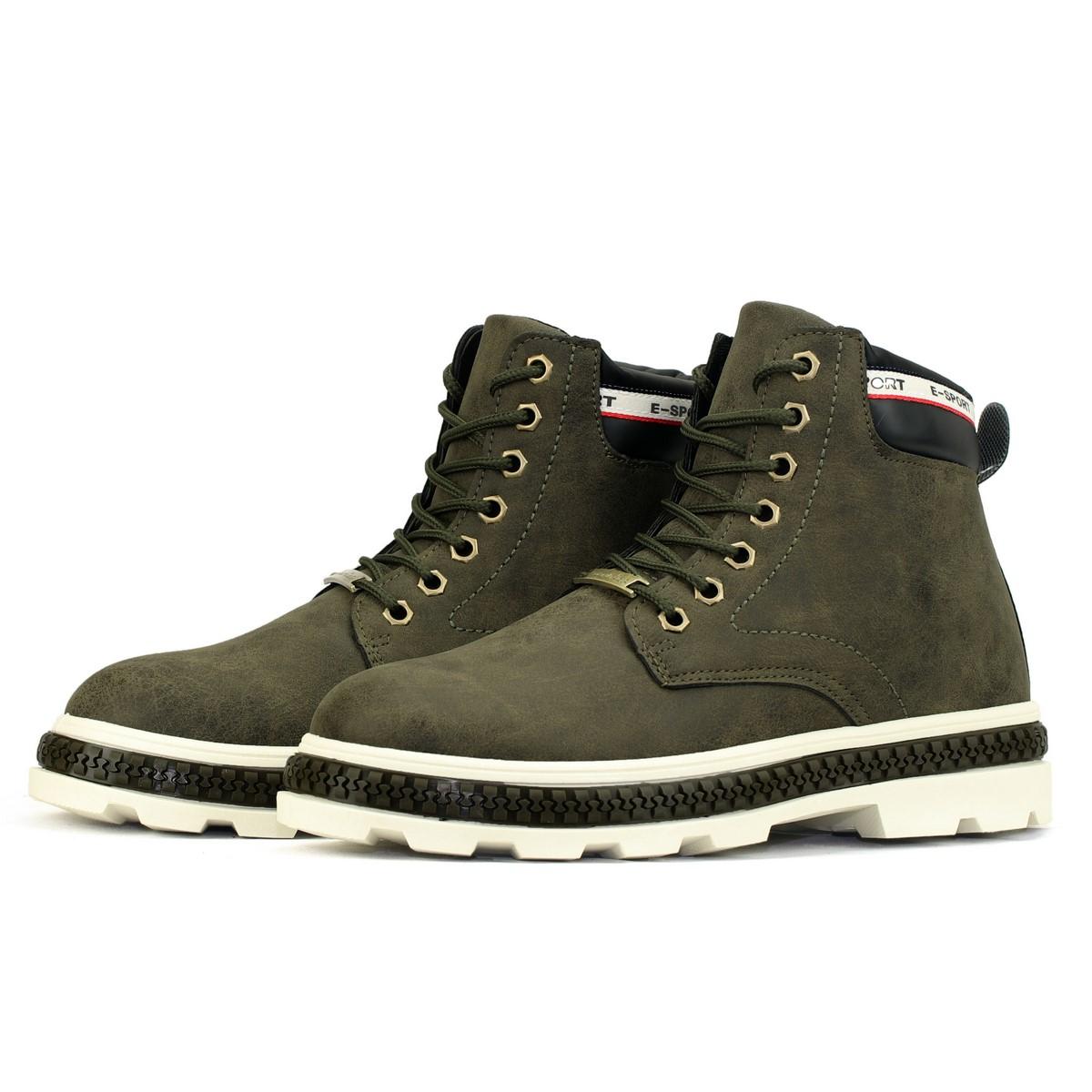 Giày Boot Cổ Cao Nam Cao Cấp BCC006 Xanh Quân Đội