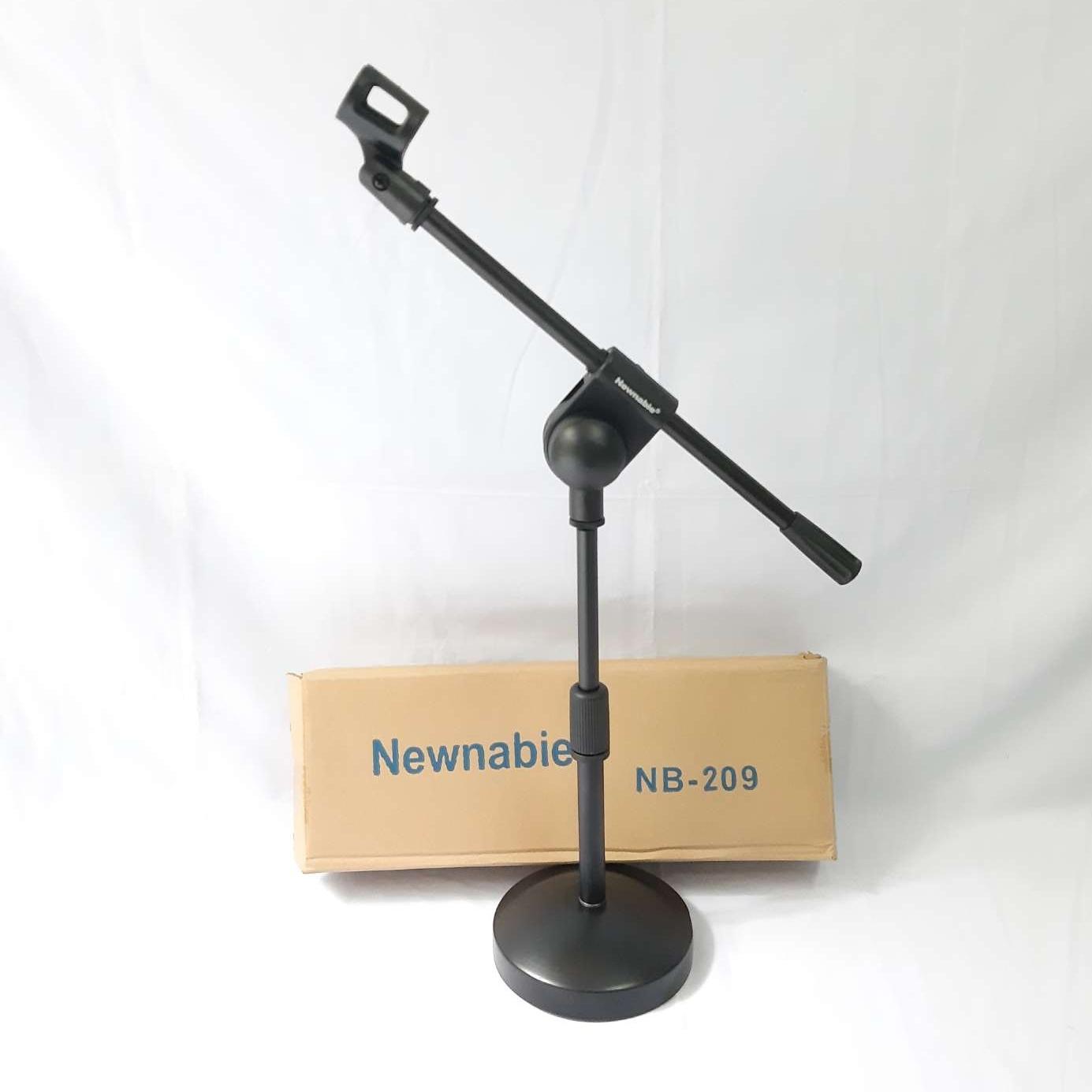 CHÂN KẸP MICRO NEWNABIE 209, CHÂN MICRO ĐỂ BÀN ( đứng cao 40 - tăng đến 60cm)