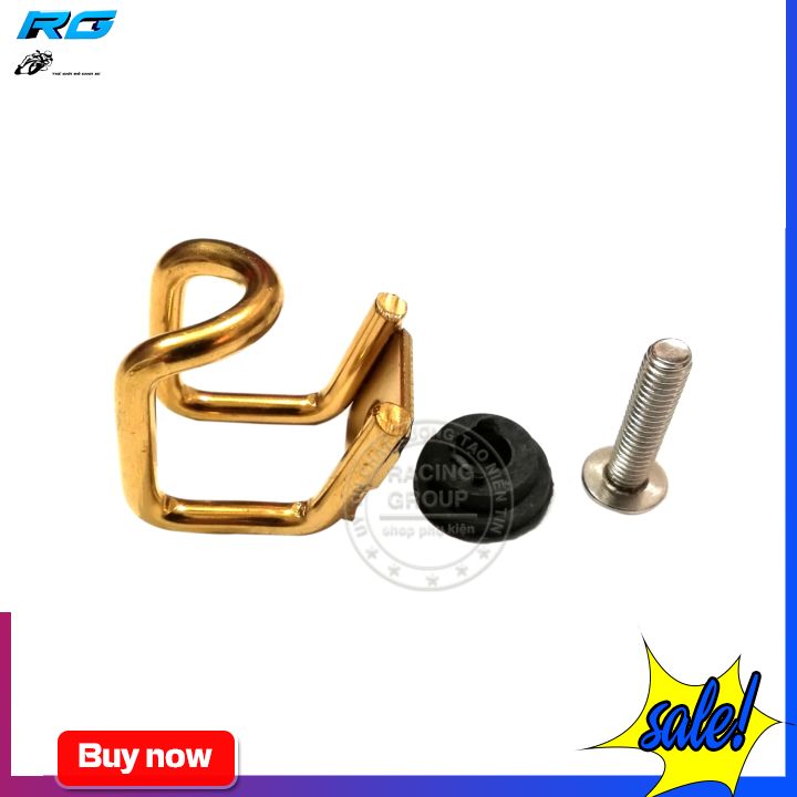 [HCM]Móc Treo Đồ Xe Máy Màu Vàng Tặng Kèm Ốc