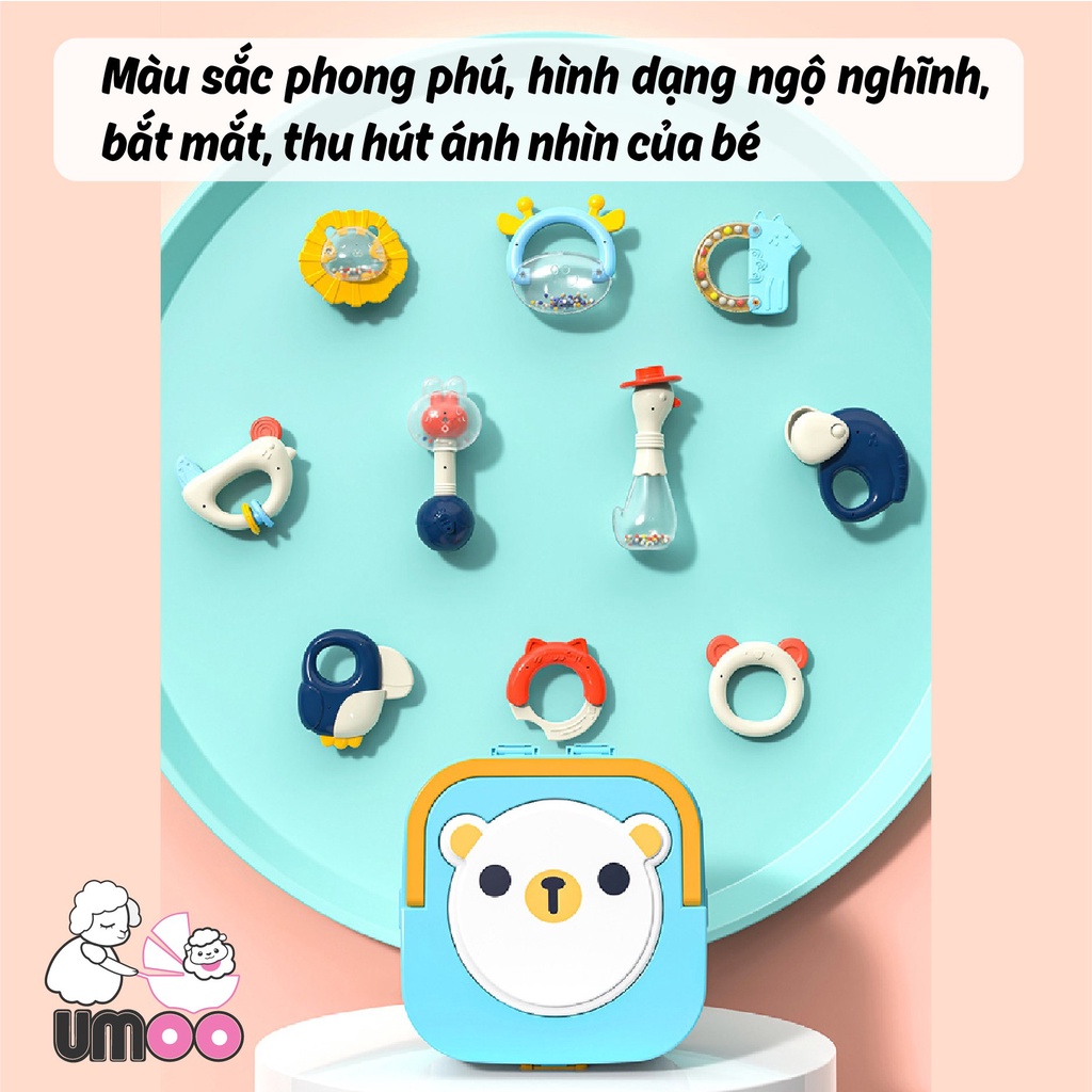 XÚC XẮC ĐÈN NHẠC 10 MÓN UMOO UM-10100
