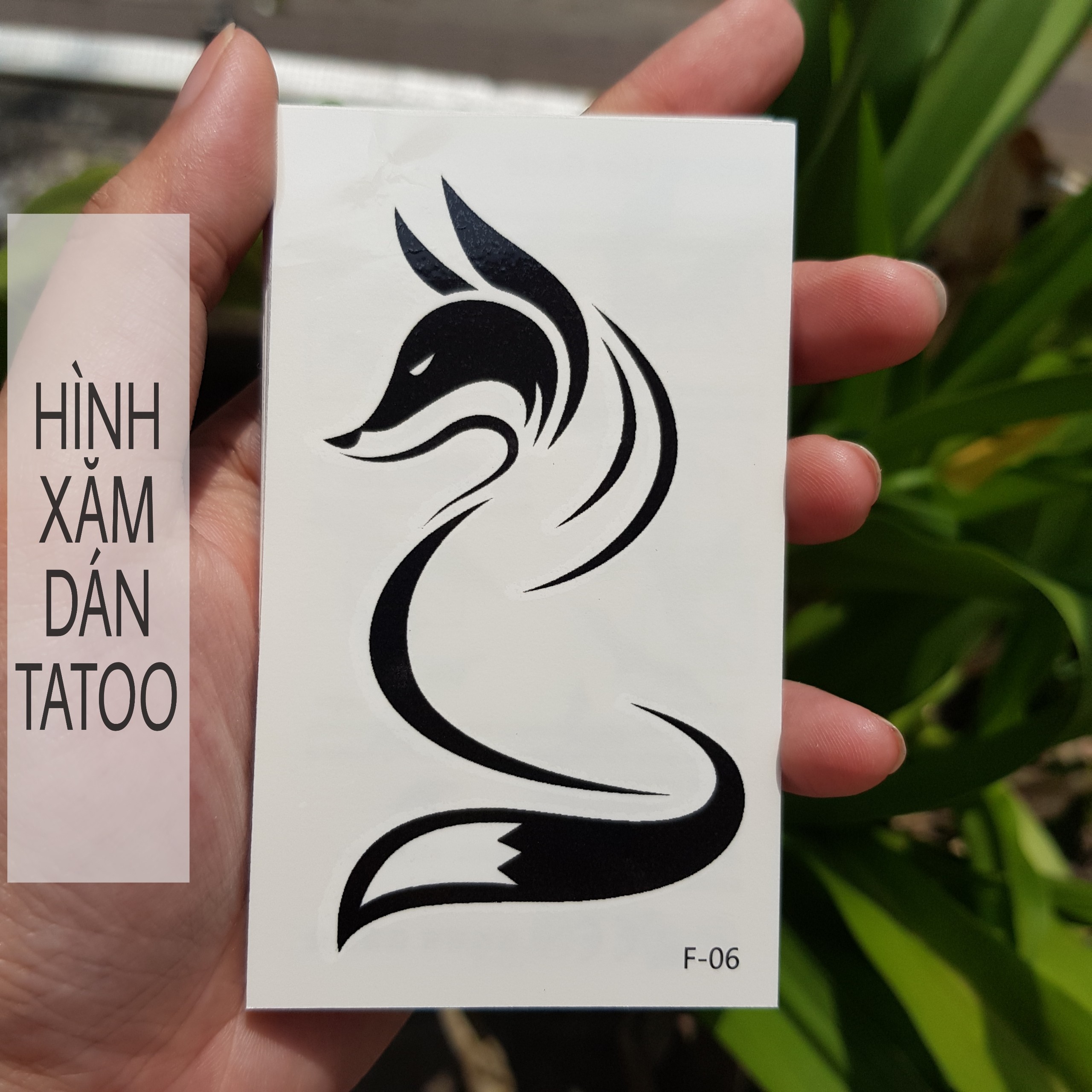 Hình Dán Hồ Ly Mẫu F06. Tatoo Sticker Mini, Miếng Dán Hình Xăm Tatoo Đẹp  Dành Cho Nam Nữ, Size Paper 10×6Cm | Lazada.Vn