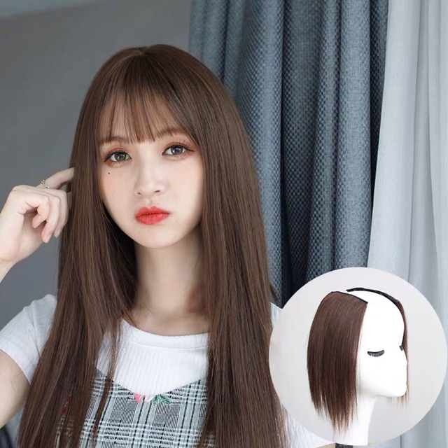🛍Tóc Kẹp Phồng🛍 Set 2 Kẹp Tóc Giả Làm Phồng Chân Tóc