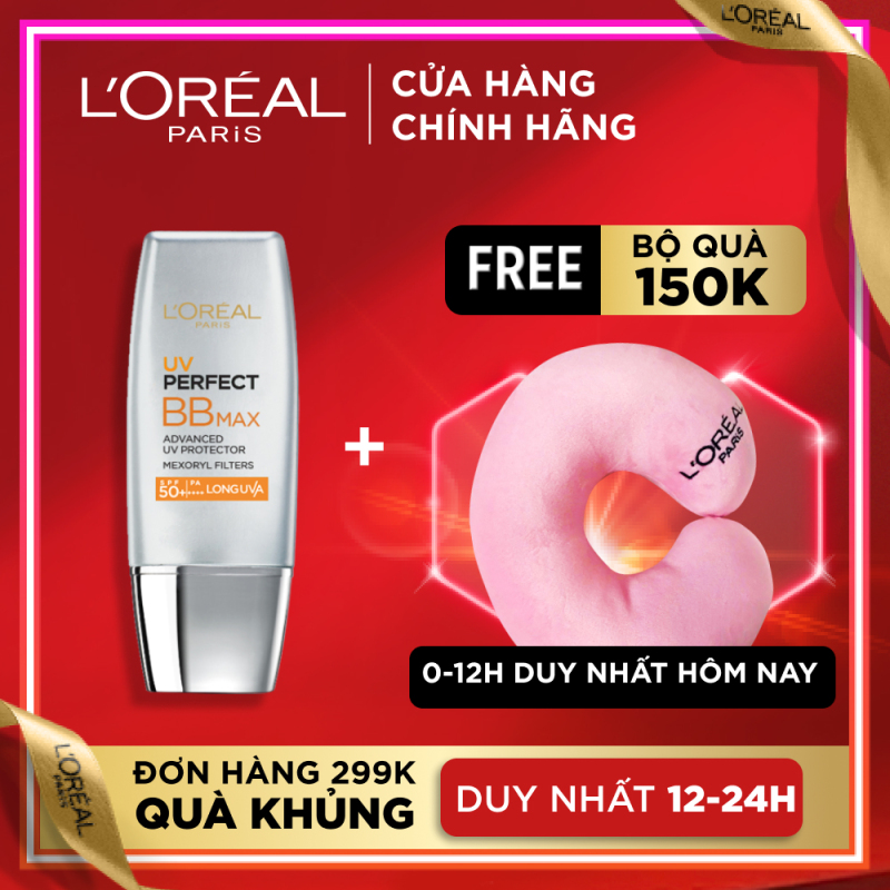 Kem chống nắng bảo vệ & dưỡng da trang điểm LORÉAL BB Cream UV Perfect Max SPF 50+ PA+++ 12h 30ml