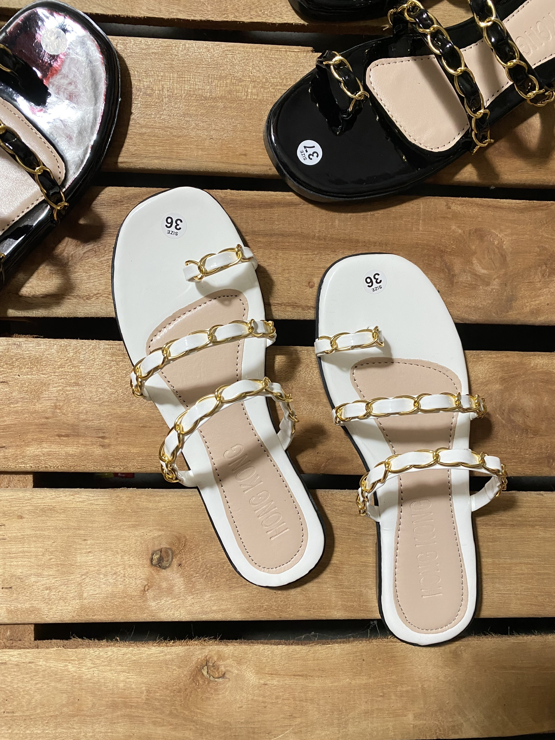 Dép thời trang đan xích xỏ ngón cá tính 3 dây