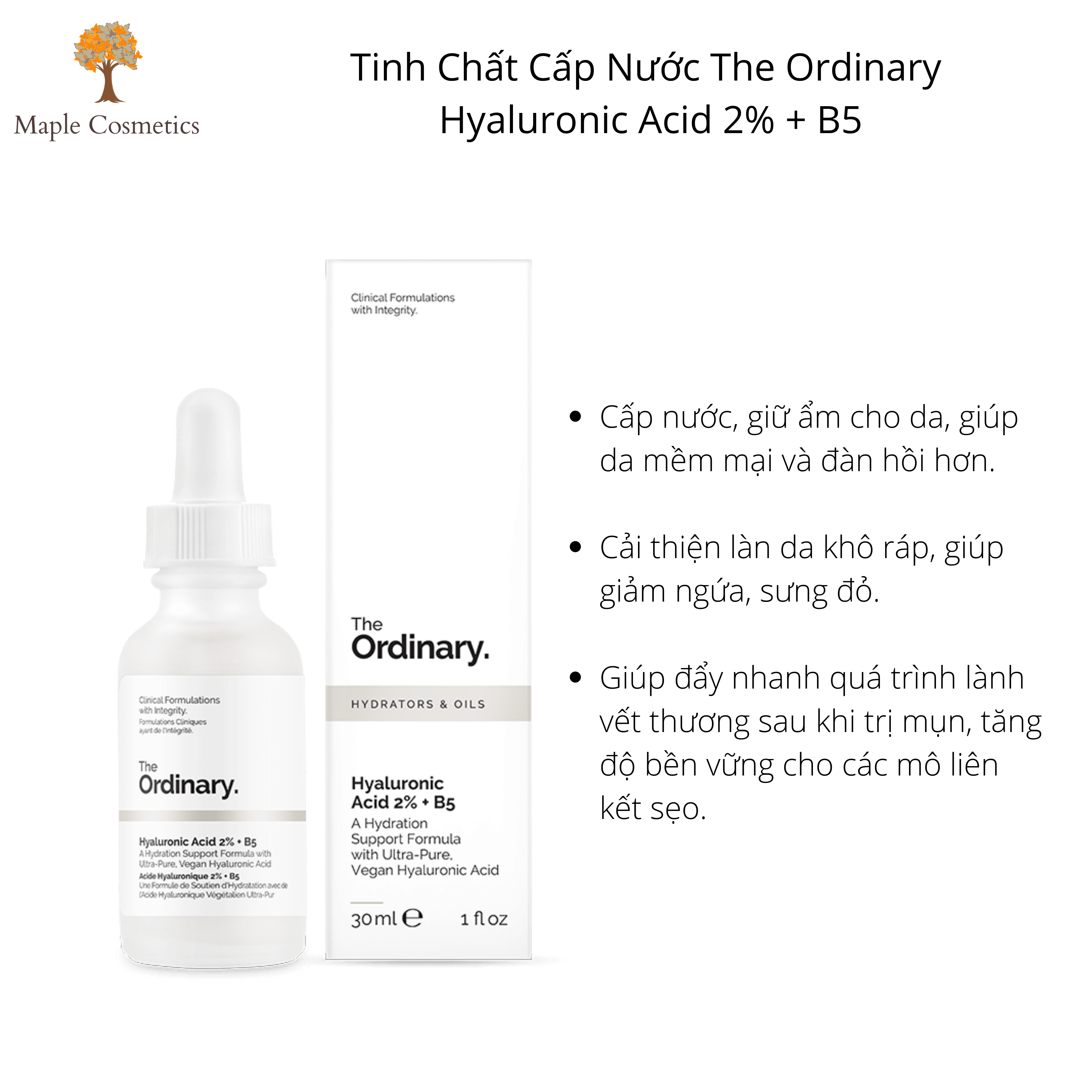 [HCM][BẢN CANADA] Tinh Chất Cấp Nước Hyaluronic Acid 2% + B5 - The Ordinary.