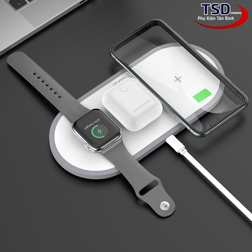 Đế Sạc Không Dây 3 in 1 Hoco CW24 Chính Hãng