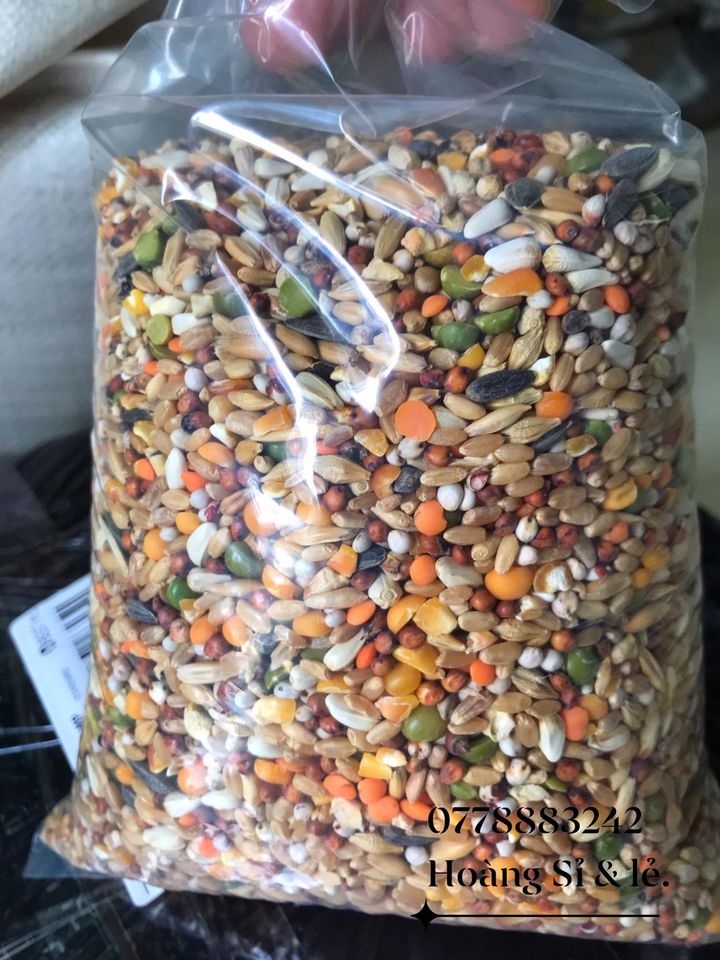 [HCM]Ngũ cốc ko cám đạm dành cho gà đá 1kg.