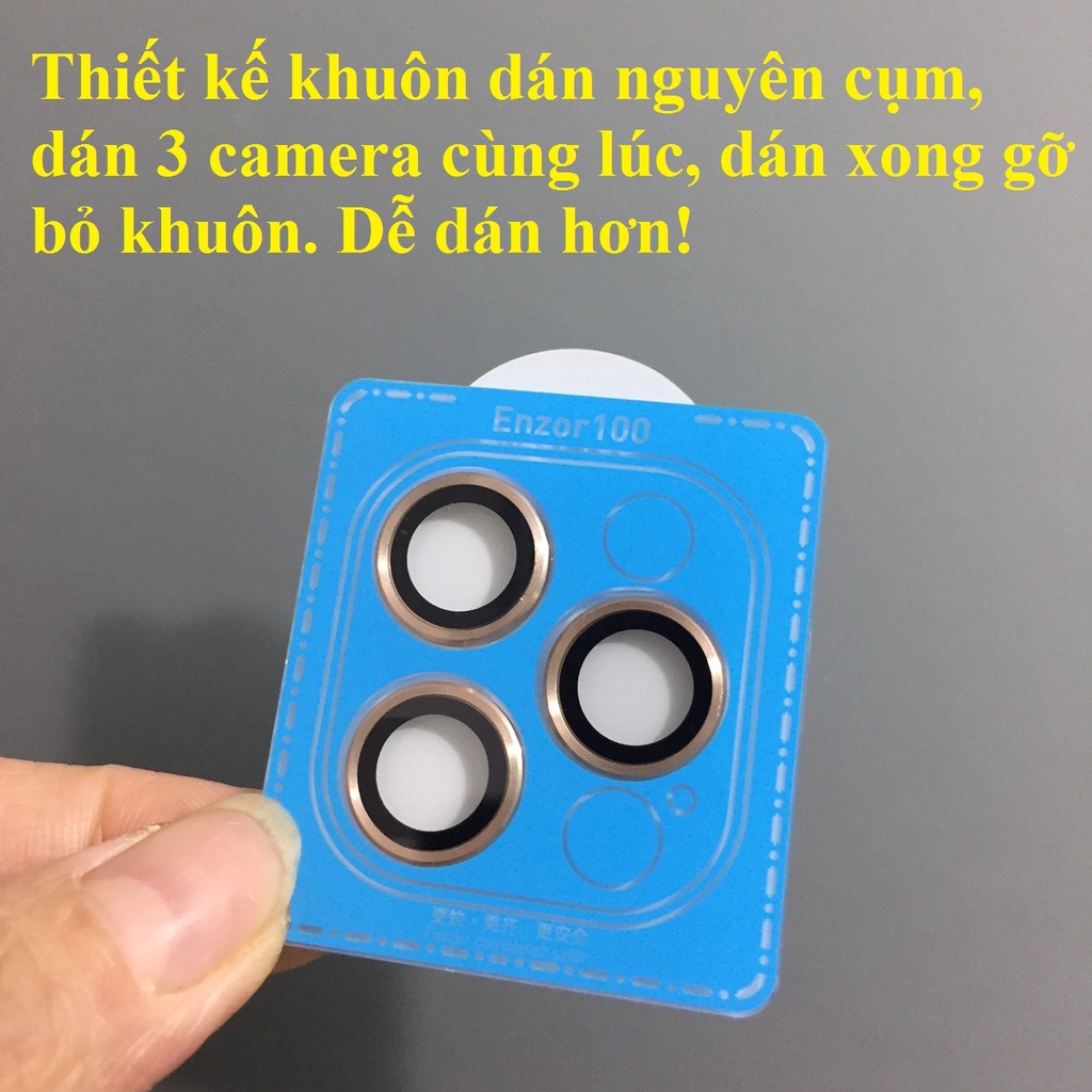 [HCM][iP 12 Pro Max] Film kính Sapphire KUZOOM cho Camera iPhone 12 Pro Max