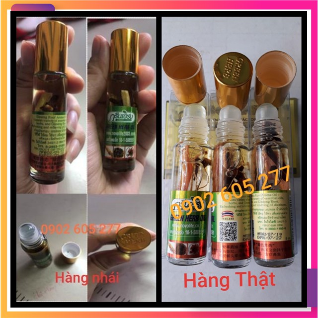 Dầu lăn nhân sâm thái lan 8ml