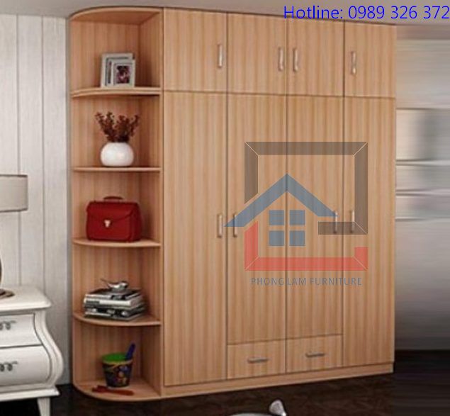 Tủ quần áo gỗ công nghiệp