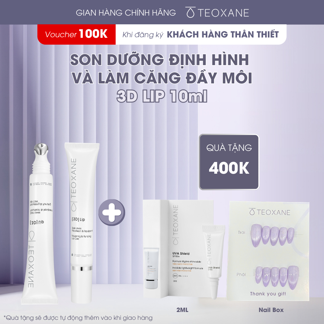 Son dưỡng làm căng đầy môi Teoxane 3D LIP (10ml)