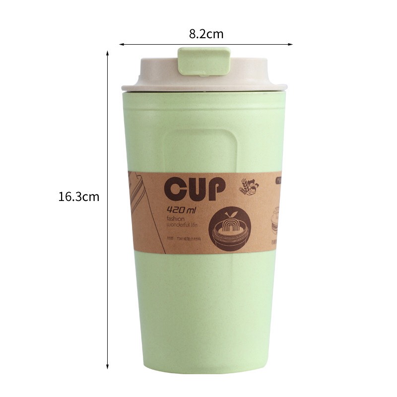 Cốc giữ nhiệt lúa mạch an toàn sức khỏe cao cấp 420ml