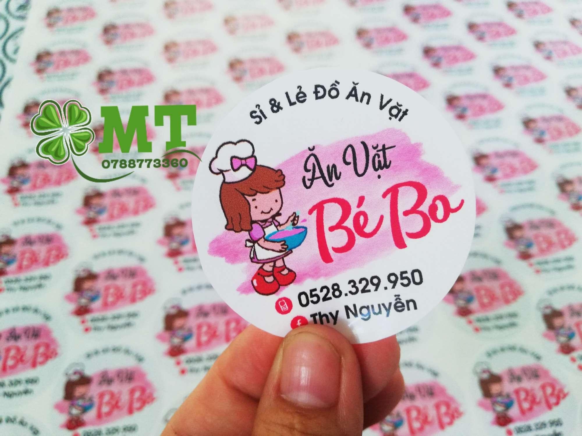 Tem nhãn đồ ăn vặt