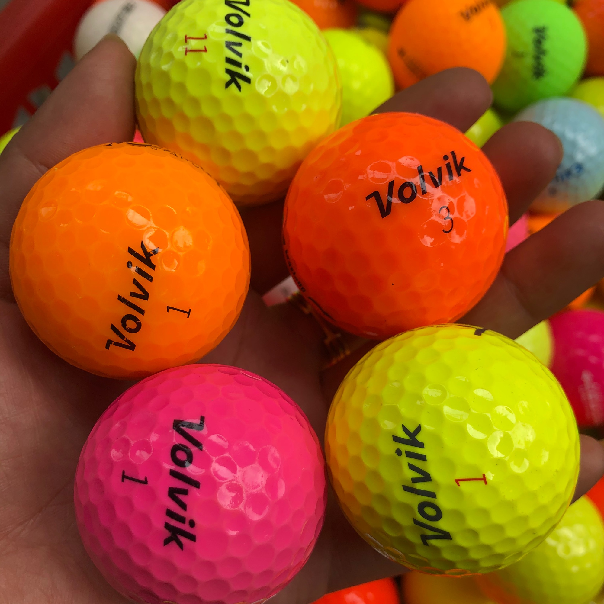 Bóng golf màu