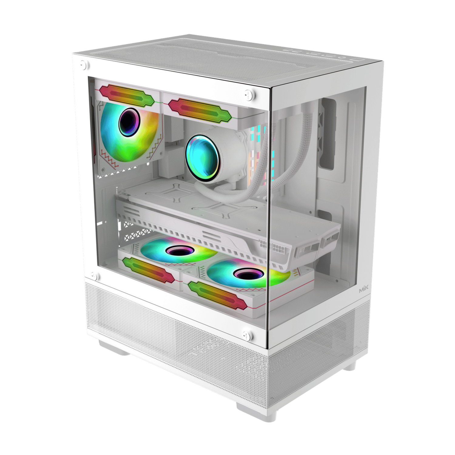 VỎ CASE MIK AETHER BLACK / WHITE (MATX/MID TOWER/MÀU ĐEN) MỚI BH 24T