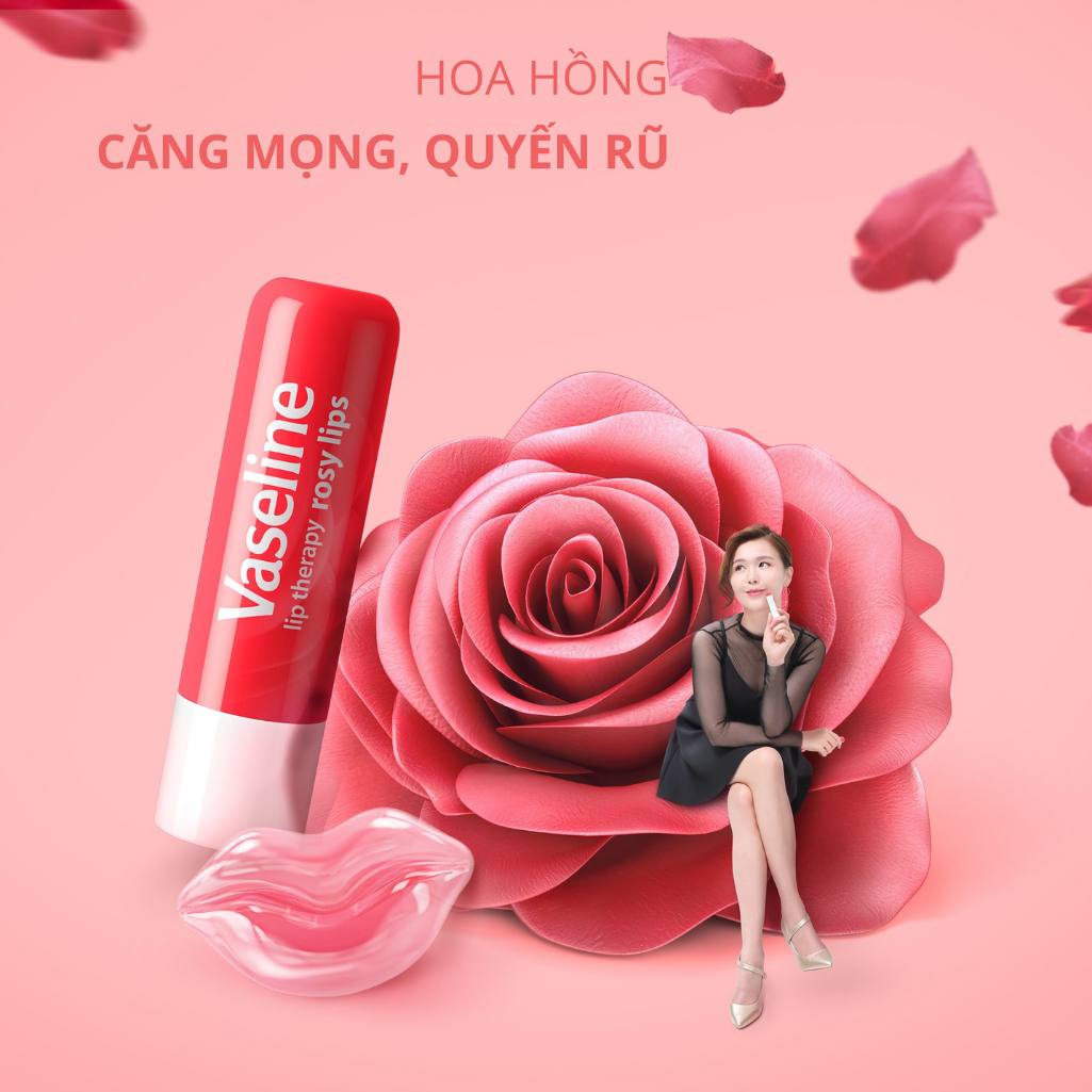 Bộ dưỡng môi đẹp xinh Vaseline