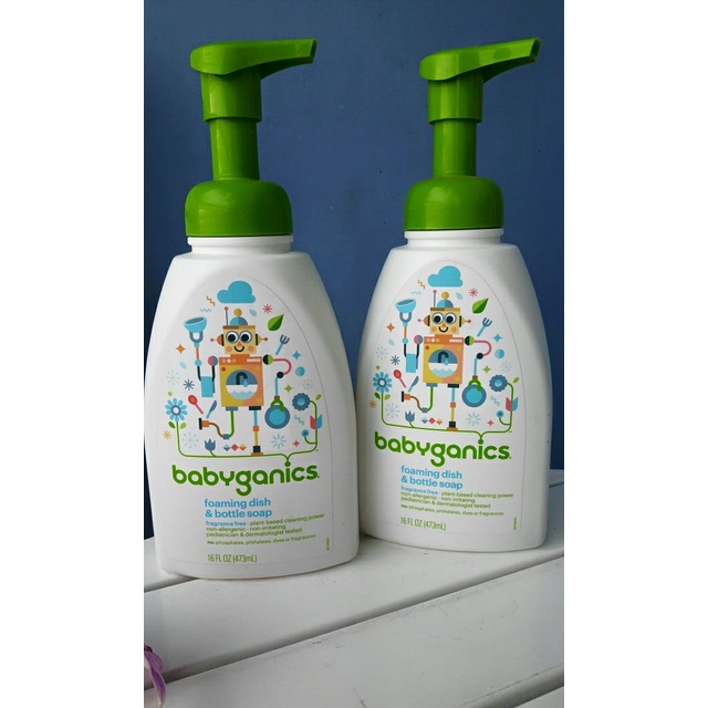 Nước rửa bình sữa Babyganics (chai 473ml - 946ml )
