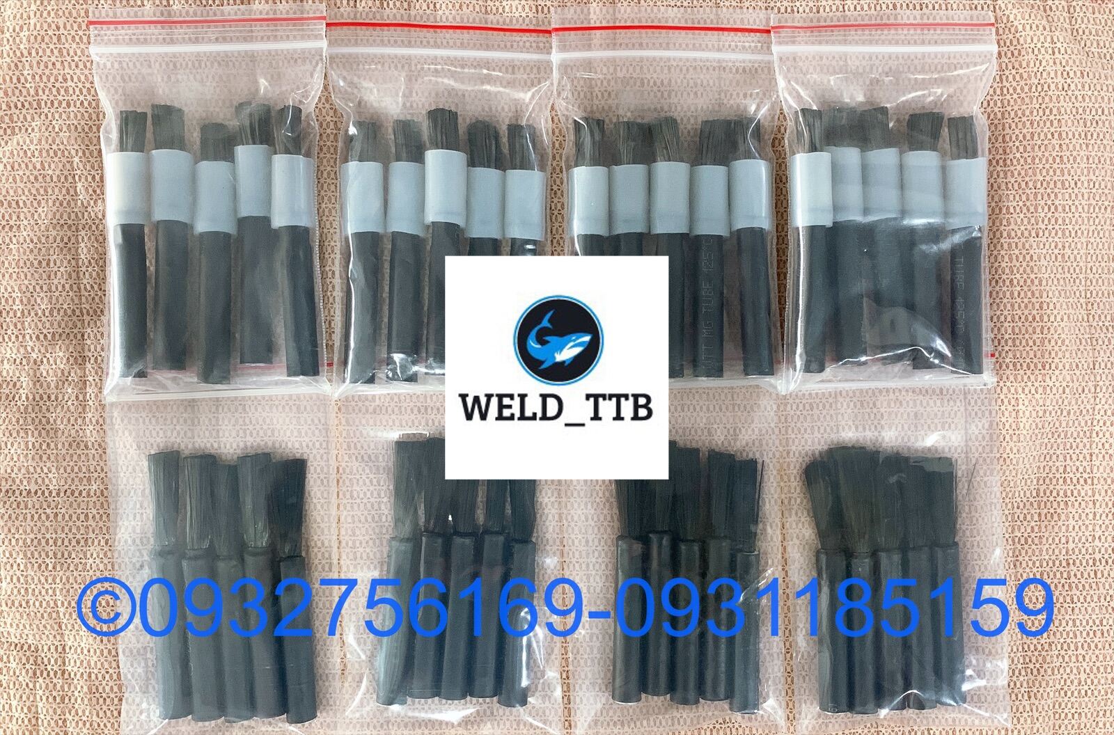 Chổi tẩy mối hàn inox điện hoá ( răng trong M8 ) combo 5 cây