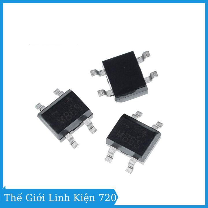 Diode cầu 600V 0.5A chân dán SMD